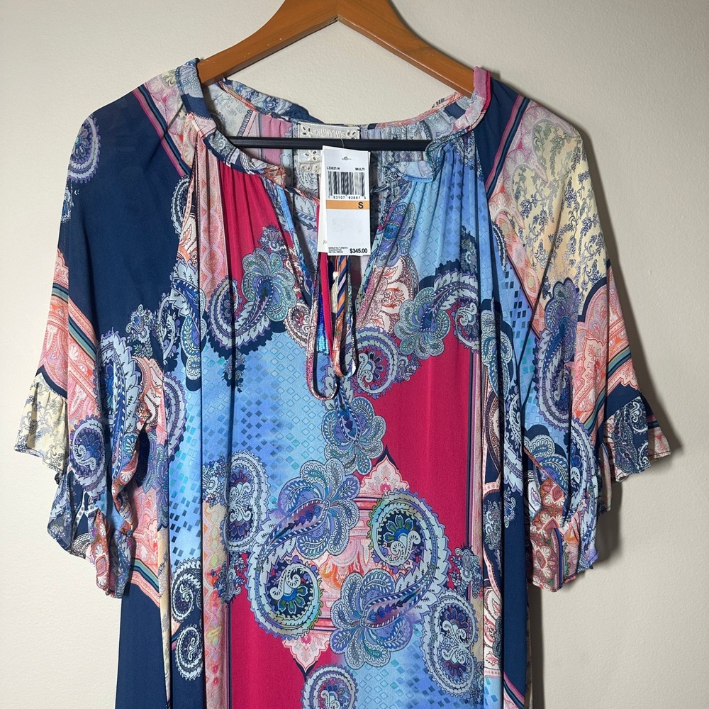 Johnny Was Jade Cordelia Easy Midi Dress Womens Small Multi Paisley Boho NEW - Picture 5 of 16